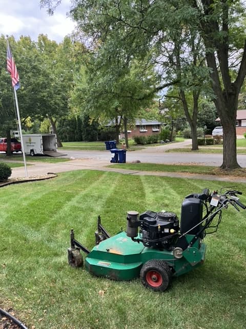 Professional lawn mowing service